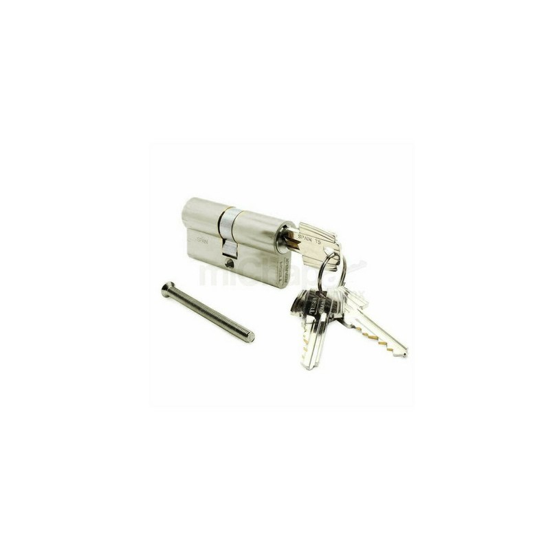 Cilindro Tesa T5 Llave Mariposa 60Mm Niquel Mx86504