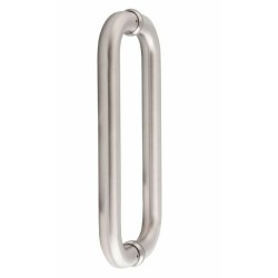 Jaladera para cristal Tipo C 300mm Dexter 2213 Acero Inoxidable