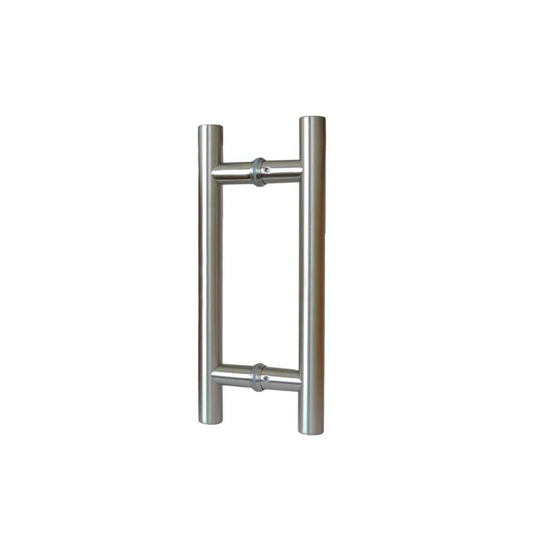 Jaladera Tipo H 30 Cm Largo total 20cm Centro a Centro Cromo Brillante