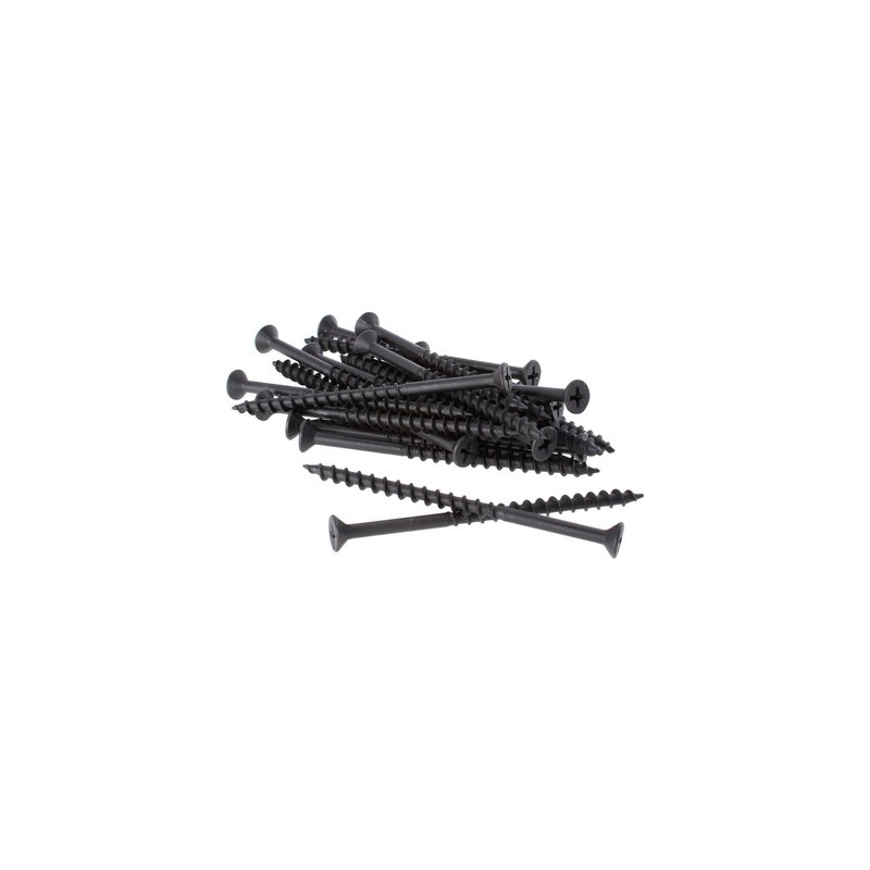 100 Tornillo Pija negra 10 x 2 1/2" FIERO 44351 Multiusos