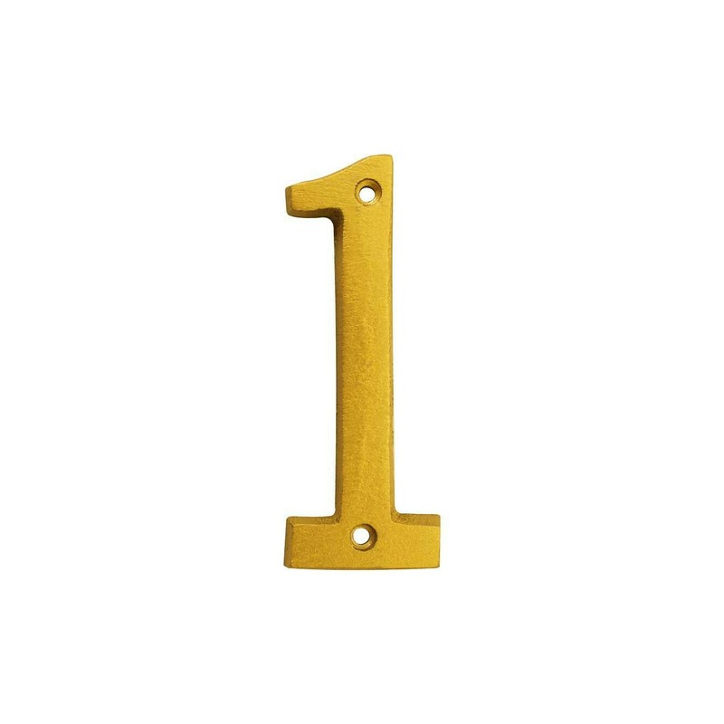 NUMERO "1" DECORATIVO 8CM PUERTA PARED