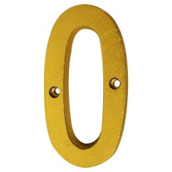 NUMERO "0" DECORATIVO 8CM PUERTA PARED
