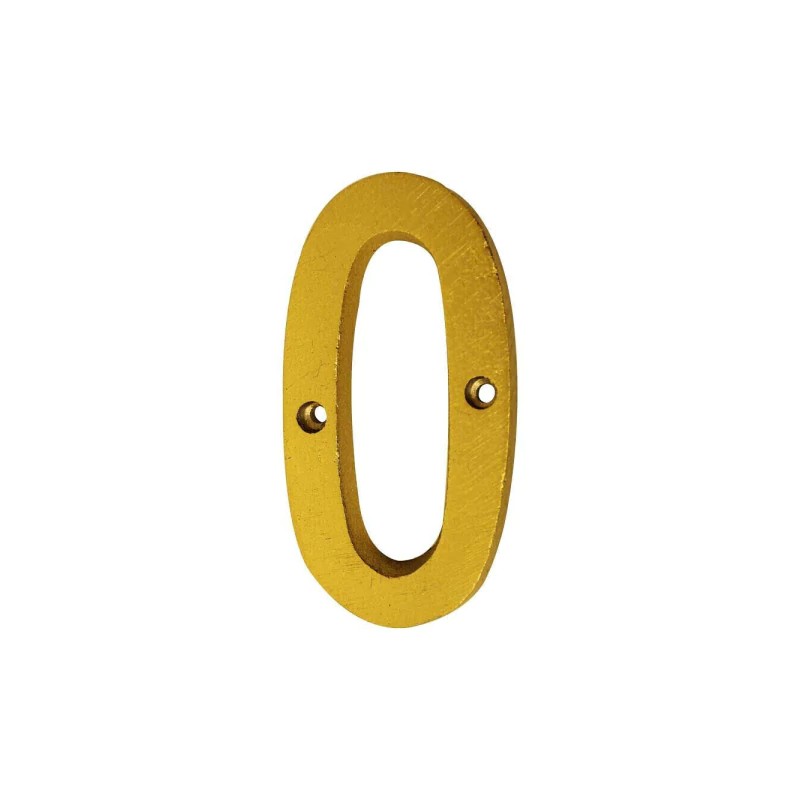 NUMERO "0" DECORATIVO 8CM PUERTA PARED