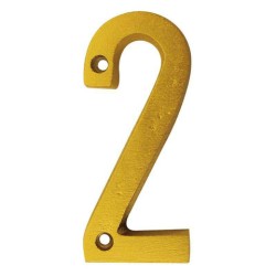 NUMERO "2" DECORATIVO 8CM PUERTA PARED