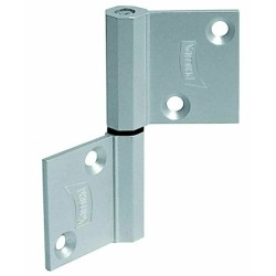 BISAGRA ALUMINIO 3327 GRIS MX2112