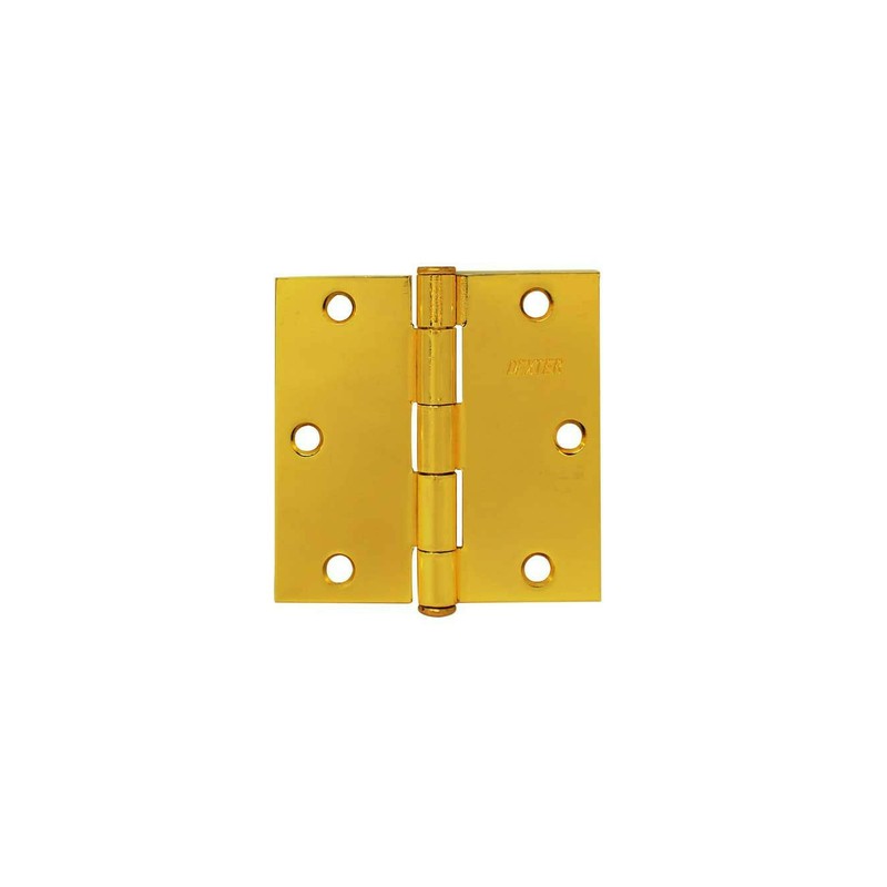 BISAGRA ARQUITECTONICA 3"x3" 2mm LATON PULIDO DEXTER