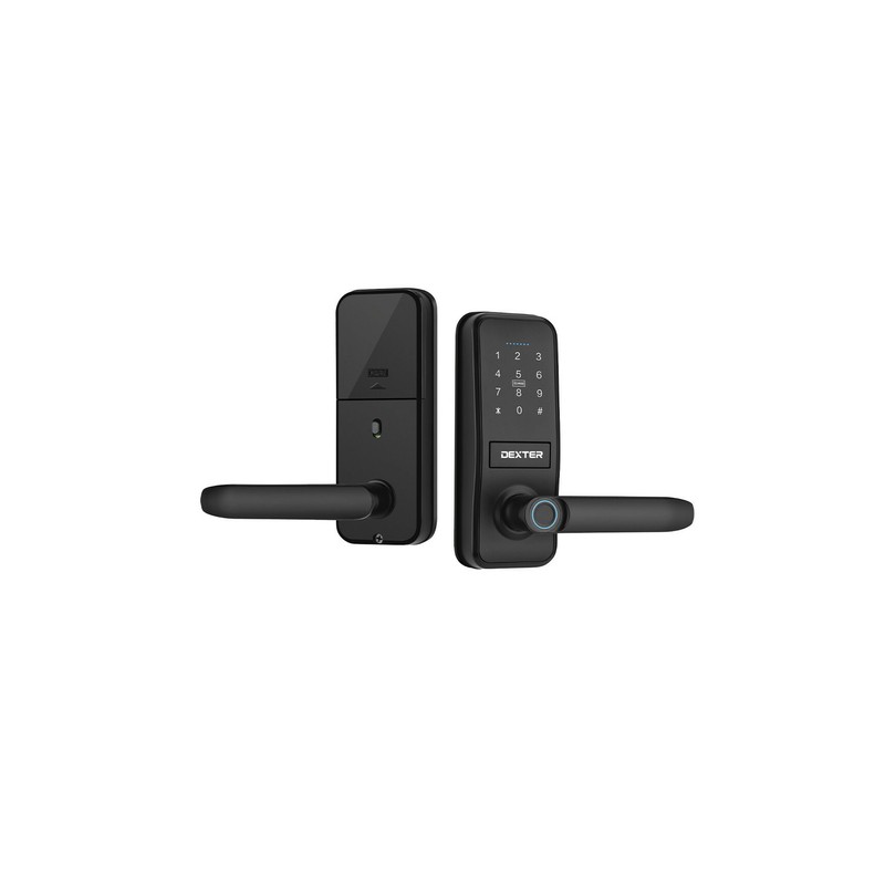 Cerradura Digital Dexter P130 Negra WIFI Huella App Codigo Tarjeta Llave 16207