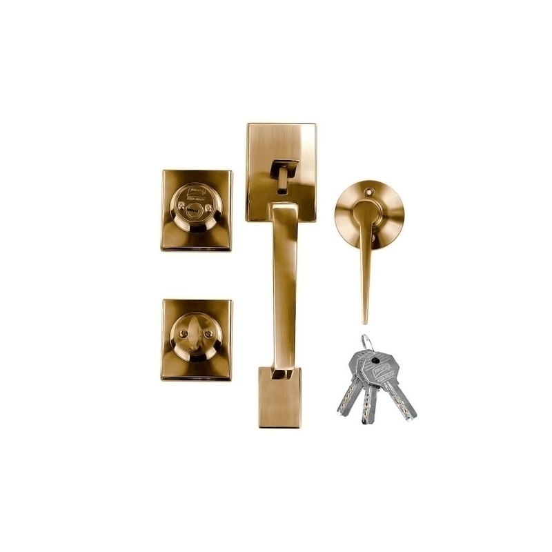 Cerradura Gatillo Napoles Fresno Llave Mariposa Latón Antiguo MX6635